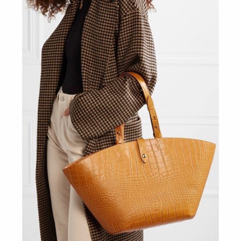Nanushka croc-effect leather tote